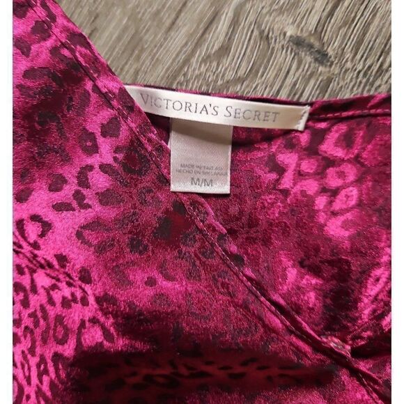 Vintage Victoria's Secret Leopard Print Romper Nightie Women's Size Medium - Picture 3 of 4